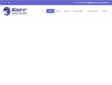 Tablet Screenshot of kerrhearingaid.com